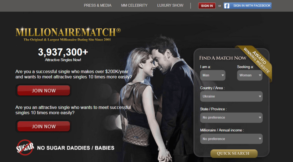 MillionaireMatch Review Upd October 2024 With Price Free Promo   1 6 1024x566 